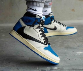 تصویر کتانی بسکتبال نایک مدل AirJordan Travis Scott AirJordan Travis Scott