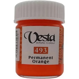 تصویر گواش نارنجی وستا مدل Permanenet orange 