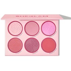 تصویر پالت رژگونه ۶ رنگ مدل Floral Flush Floral Flush 6 Color Blush Palette