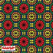 تصویر برچسب شیشه مات کن طرح سنتی چوبینه کد 421 عرض ۶۰ 
