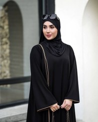 تصویر مانتو عبایی مغزی دوزی 