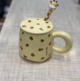 تصویر ماگ سرامیکی طرح زرافه mug