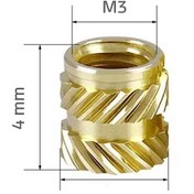تصویر مهره برنجی آجدار - M3 (50 عددی) 