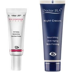 تصویر کرم سفت کننده شب دکتر ژیلا مدل 01 وزن 50 گرم به همراه کرم دور چشم وزن 25 گرم 