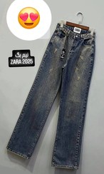 تصویر شلوار لی زنانه نیم بگ 2025 Jeans womdns