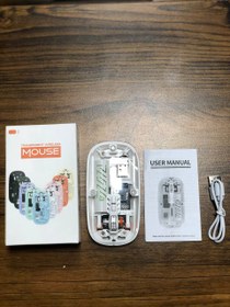 تصویر موس بی سیم شیشه ای برند mouse Transparent Mouse