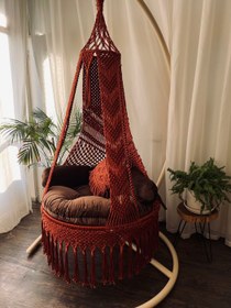 تصویر تاب ریلکسی مکرومه بافی کد ۲ 