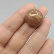 تصویر نگین جاسپر قهوه ای اصل معدنی کد 6825 