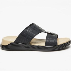 تصویر صندل مردانه با بافت و طراحی راحتی برند le confort Men's Textured Slip-On Sandals