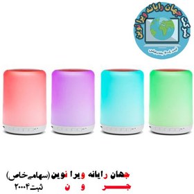 تصویر اسپیکر بلوتوثی رم و فلش خور P-net P.1023 + چراغ خواب 