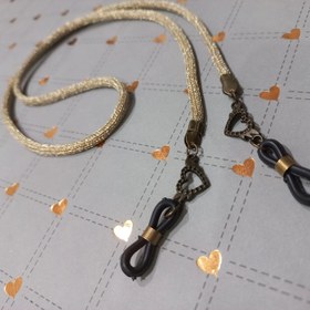 تصویر بند عینک طلایی ساده. کد. M_307 