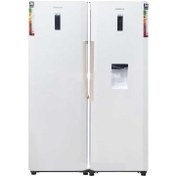 تصویر یخچال و فریزر دوقلو 30 فوت امرسان مدل R15H-F15H W سفید 