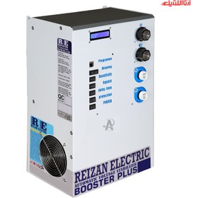 تصویر استابلایزر تک فاز 40 آمپر 10KVA بوستر پلاس ریزان الکتریک Single phase 40A 10KVA stabilizer booster plus Reizan Electeric