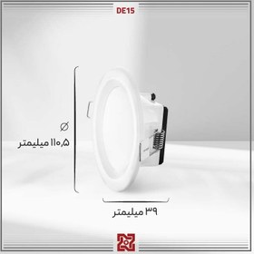 تصویر چراغ توکار ال ای دی LED آلتون رای مدل دنیز قطر 8 (DE15 – (IP65 