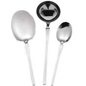 تصویر سرویس کفگیر و ملاقه 3 پارچه استیل جی فی نی GIFFINI مدل 03 