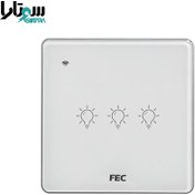 تصویر کلید وای فای لمسی سفید FEC-SW-03 