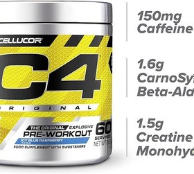 تصویر پمپ سی 4 اورجینال 60 سروینگ سلکور cellucor C4 Original 60