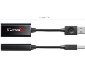تصویر کارت صدا قابل حمل کریتیو Sound BlasterX G1 ا Creative Sound BlasterX G1 7.1 Portable Sound Card Creative Sound BlasterX G1 7.1 Portable Sound Card