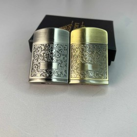 تصویر فندک سنگی طرح گل اتمی 