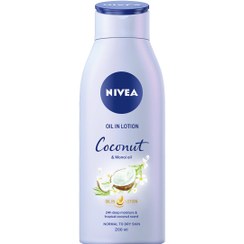 تصویر لوسیون بدن نیوا NIVEA عصاره نارگیل Coconut ظرفیت 200 میلی لیتر 