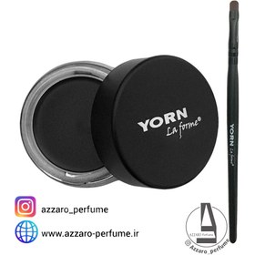 تصویر خط چشم ژله ای یورن رنگ مشکی مات حجم 5 میل Yoren gel eyeliner, matte black, volume 5 ml