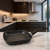 تصویر تابه گرانیتی استیک پز فورته سایز 24 بدون درب 