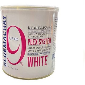 تصویر پودر دکلره بلومکری سفید حجم 500 گرم(Bluemacray bleaching powder) Bluemacray