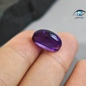 تصویر آمیتیست بیضی 9.6 قیراط 