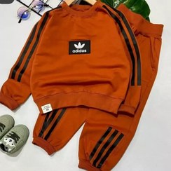 تصویر ست لباس بچگانه آدیداس سایز ۸ تا ۱۰ سال رنگ آجری 