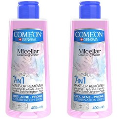 تصویر آب پاک کننده آرایش صورت کامان مدل COMBINATION حجم 400 میلی لیتر مجموعه 2 عددی 