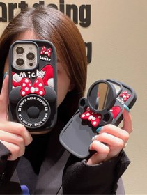 تصویر قاب فانتزی میکی دوربینی سیلیکونی مناسب برای گوشی موبایل اپل آیفون 15 پرو 