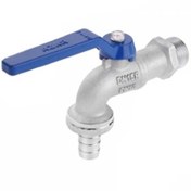 تصویر شیر حیاطی آذر مدل 125-1/2 کروم 