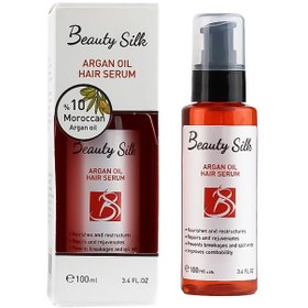 تصویر روغن نرم کننده موی سر بیوتی سیلک حاوی روغن آرگان ARGAN OIL HAIR SERUM BEAUTY SILK