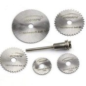 تصویر مجموعه 6 عددی تیغ فرز انگشتی مدل DCGJ DCGJ Die Grinder Blade 6 PCS