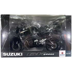 تصویر ماکت موتور سوزوکی B-King رنگ مشکی ۱:۱۲ با قطعات متحرک 