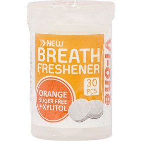 تصویر قرص خوشبو کننده دهان پرتقال وی وان 30 عددی Vi-One ORANGE Breath Freshener 30 Tablets