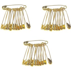 تصویر سنجاق قفلی مدل ST3Cent_3 سه بسته 12 عددی 