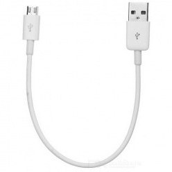 تصویر فست کابل سریع میکرو یو اس بی کوتاه مناسب پاوربانک cable 23cm micro usb 