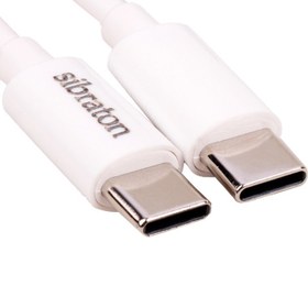 تصویر کابل تبدیل TYPE-C به TYPE-C سیبراتون مدل S280 C طول 1/1متر TYPE-C to TYPE-C conversion cable Sibraton model S280 C