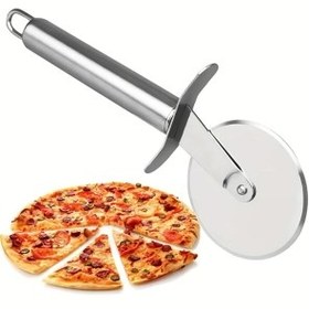 تصویر پیتزا بر استیل 