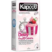 تصویر كاپوت كاندوم تاخيري ميوه اي 12عددي KAPOOT CONDOM DELAY FRUITY CREAM 12PCS