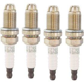 تصویر شمع خودرو اکیوم مدل RFC58LZ3EX پایه کوتاه سه پلاتین 