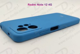 تصویر قاب محافظ سیلیکونی اصلی Xiaomi Redmi Note 12 4G Xiaomi Redmi Note 12 4G Silicone Cover with Camera Protector