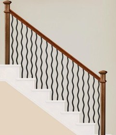 تصویر نرده فلزی آرمیتا (کد 213) - بیرنگ Armita Metal Baluster staircase (code 213)