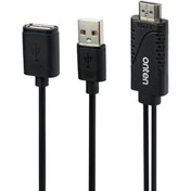 تصویر کابل مبدل USB به HDMI اونتن مدل USB(Female) to HDMI cable Palastic shell OTN-7562S 