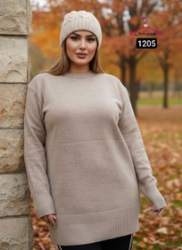 تصویر تونیک زنانه گپ پاییزی سایزبزرگ 