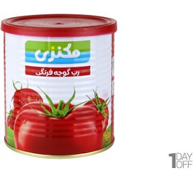 تصویر رب گوجه فرنگی مکنزی مقدار 800 گرم انواع رب 800 آسان بازشو 1382/ظ/13 مکنزی