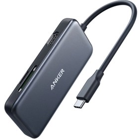 تصویر هاب تایپ سی 5 پورت یو اس بی 3.0 انکر A8334HA1 