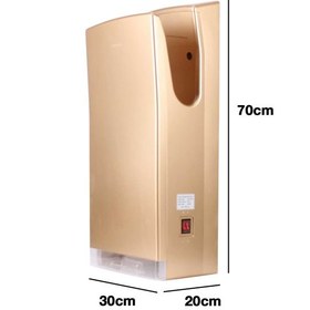 تصویر دست خشک‌کن ایستاده TURBO 2X – طلایی | صنعت شرق 