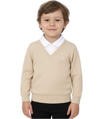 تصویر پلیور پسرانه کرم مرینو Merino کد 1772 